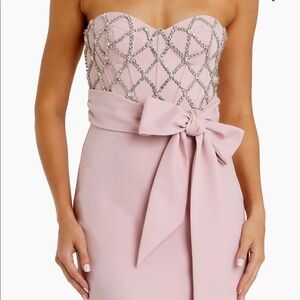 Mac Duggal strapless gown